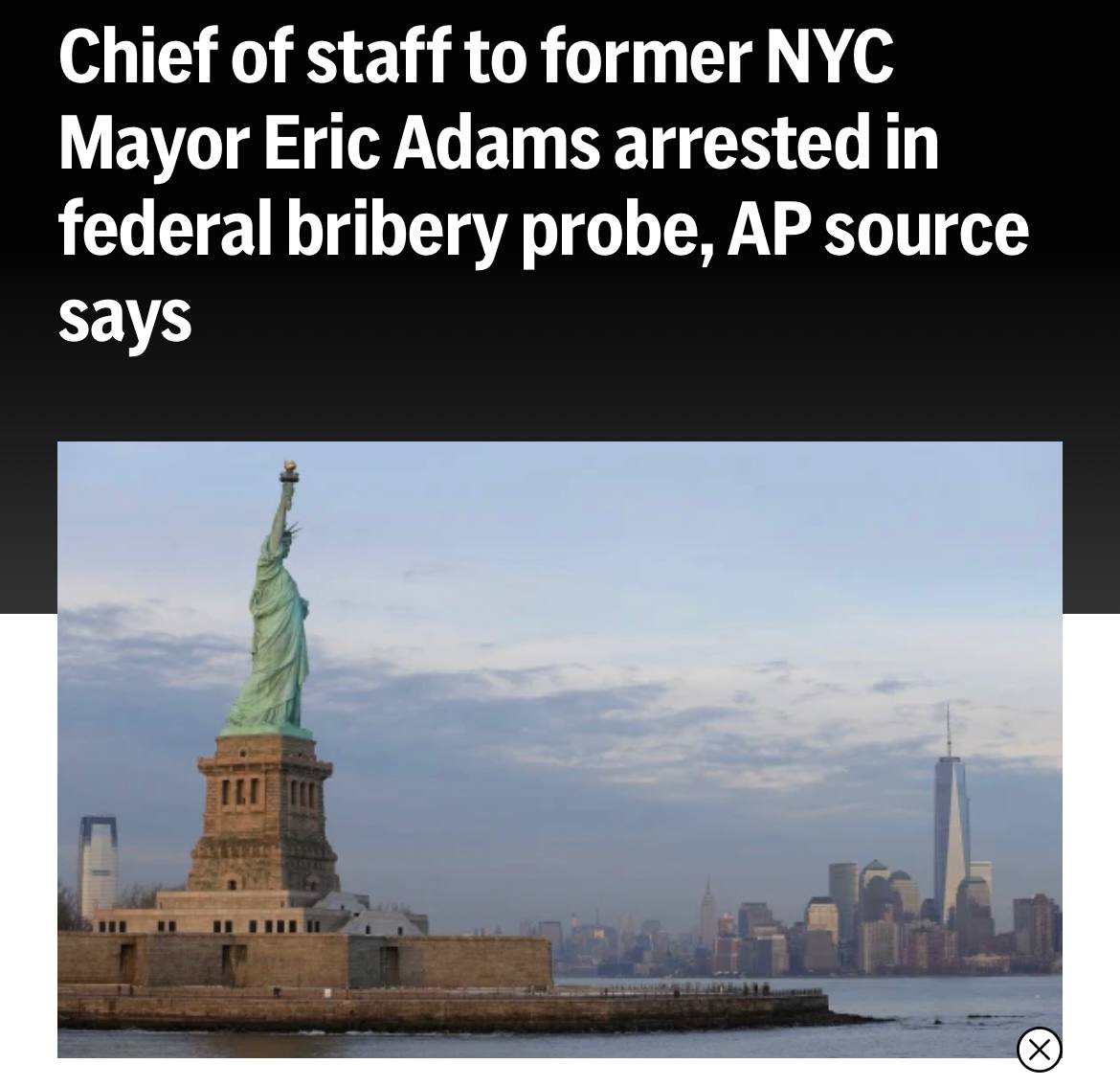[Photo] JUST IN- A chief of staff to former New York City Mayor Eric Adams and several other p [...]