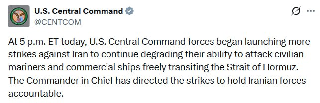 [Photo] JUST IN - CENTCOM says U.S.