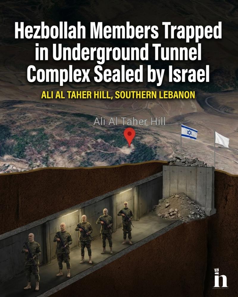 [Photo] BREAKING: Around 40 Hezbollah terrorists are currently trapped inside a massive underg [...]