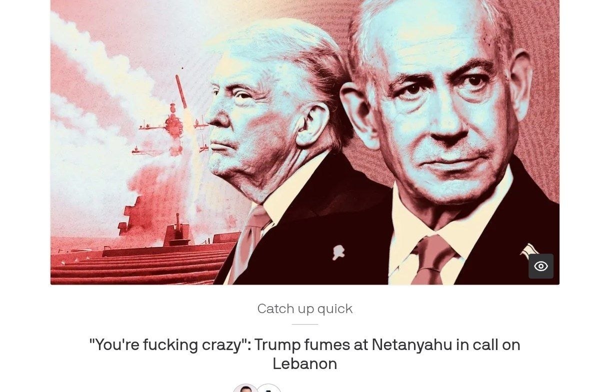 [Photo] 🇺🇸🇮🇱"You're fucking crazy!