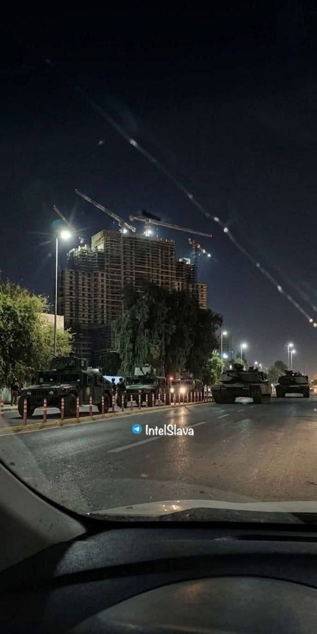 [Photo] 🇮🇶⚡️ — A new batch of tanks enters the Green Zone.