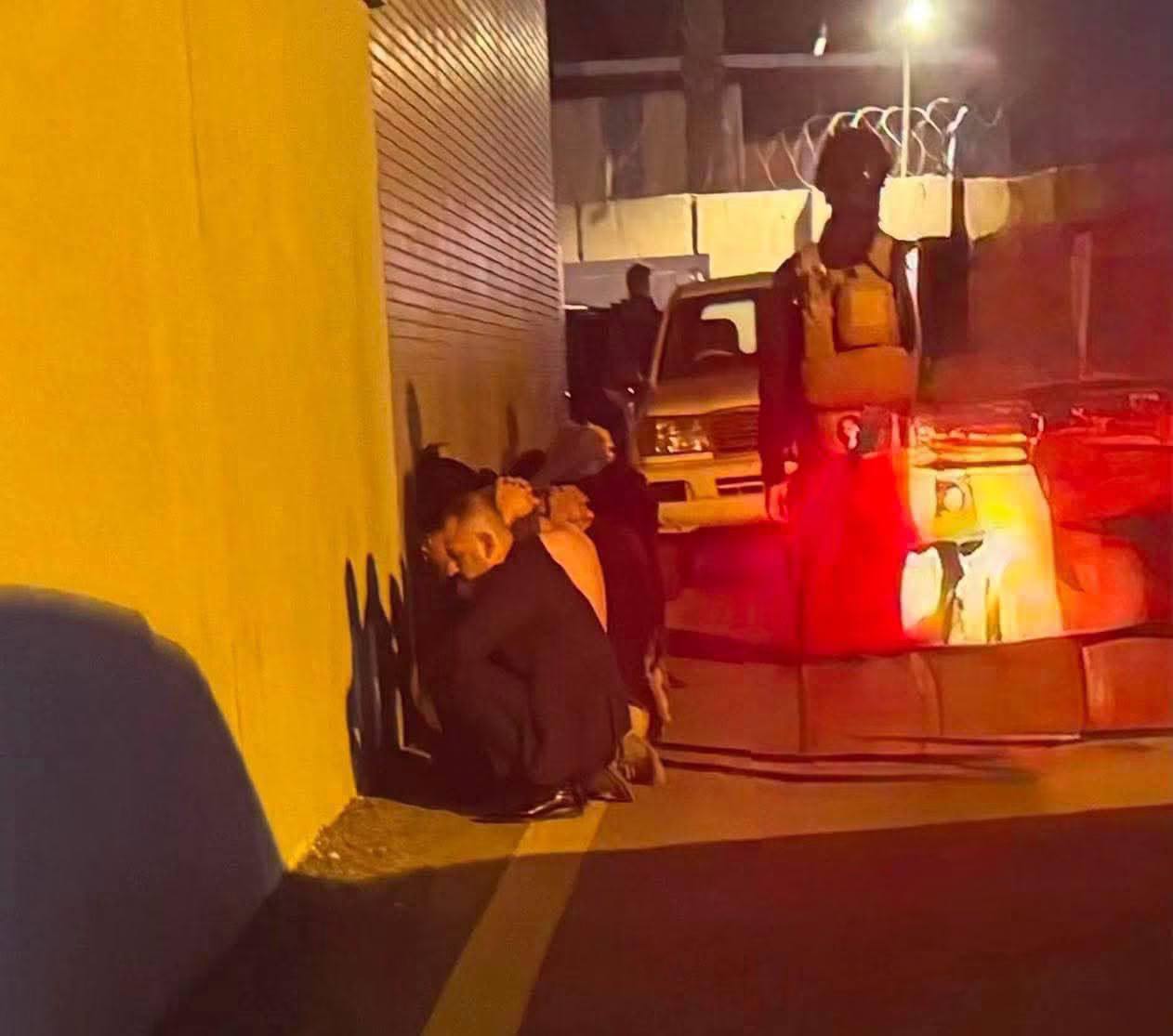 [Photo] 🇮🇶⚡️ — An earlier photo showing people being detained by Iraqi security forces in Baghdad.